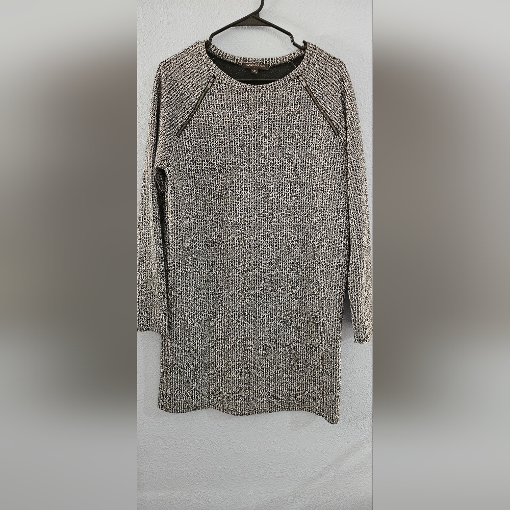 Banana Republic Sweater Dress Women's Sizeβ M Long Sleeve Zipper Details